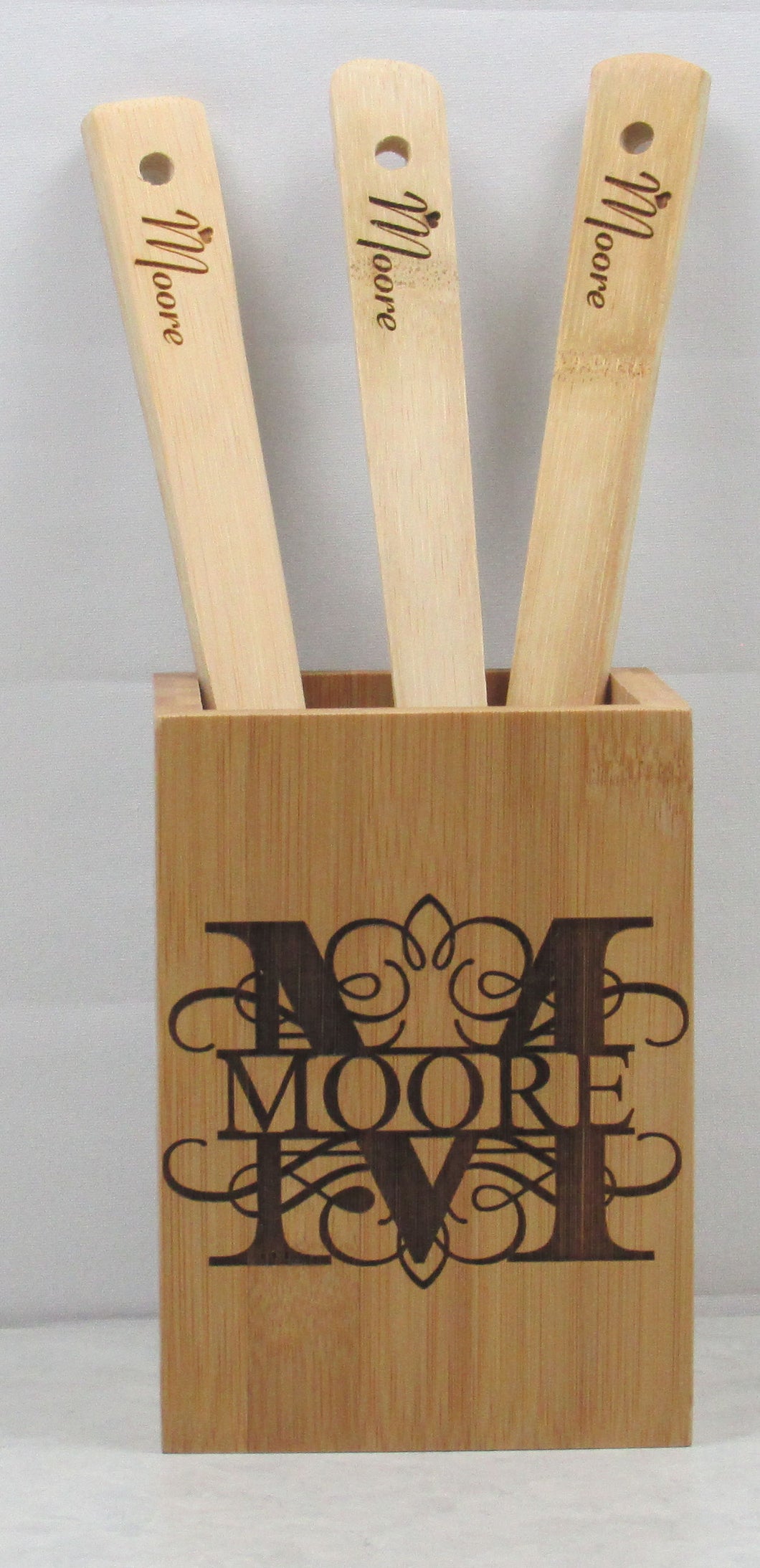 Bamboo Utensil Monogram/Name