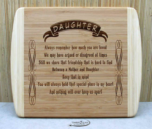 Daughter Love Cutting Board