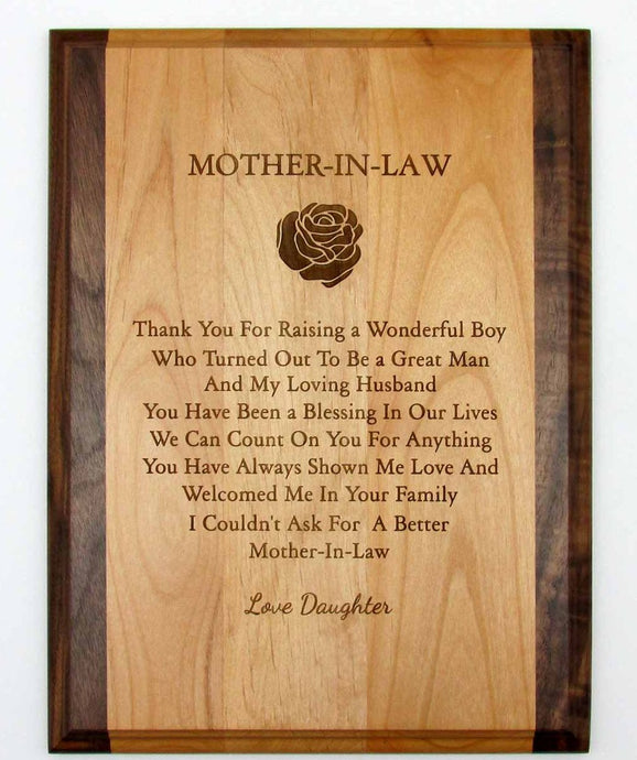 Love Mother-in-Law Plaque