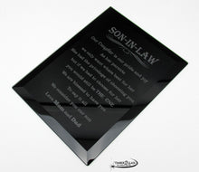 Love Son in Law Plaque