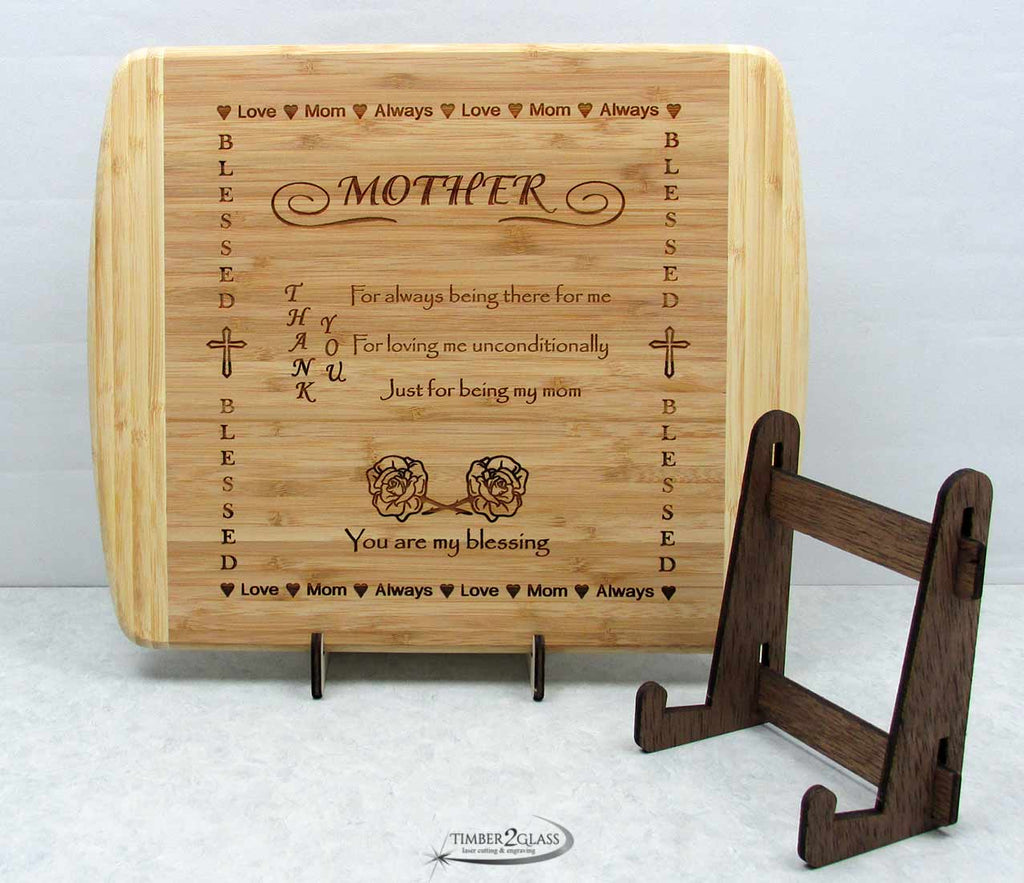 cutting board decor stand