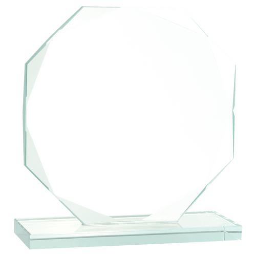Octagon Jade Glass Award 7.5