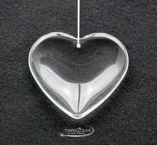 Timber 2 Glass will engrave this heart glass ornament, personalize heart ornament