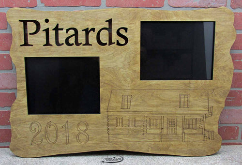 personalized wall art, laser cut and engraved family photo plaque, custom photo plaque from Timber 2 Glass, laser engraved home decor, laser engraved wall art