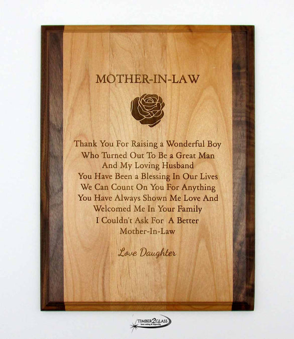 Love Mother-in-Law Plaque