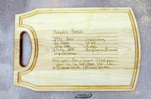 Handwritten Recipe or Drawing Cutting Board